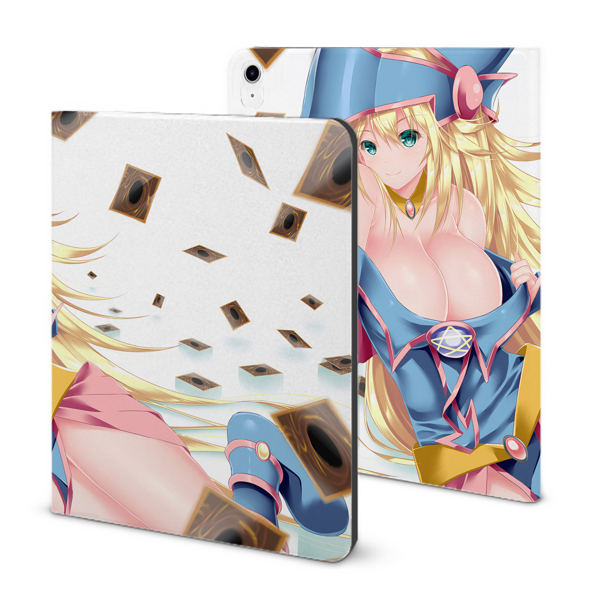 （画像用） 遊☆戯☆王 Yu-Gi-Oh! IPad ケース ブック型 PUレザー TPU 耐衝撃 軽量 薄型 ペン収納なし 全面保護 IPad 各モデル対応